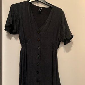 Zara flutter sleeve dress